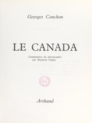 cover image of Le Canada